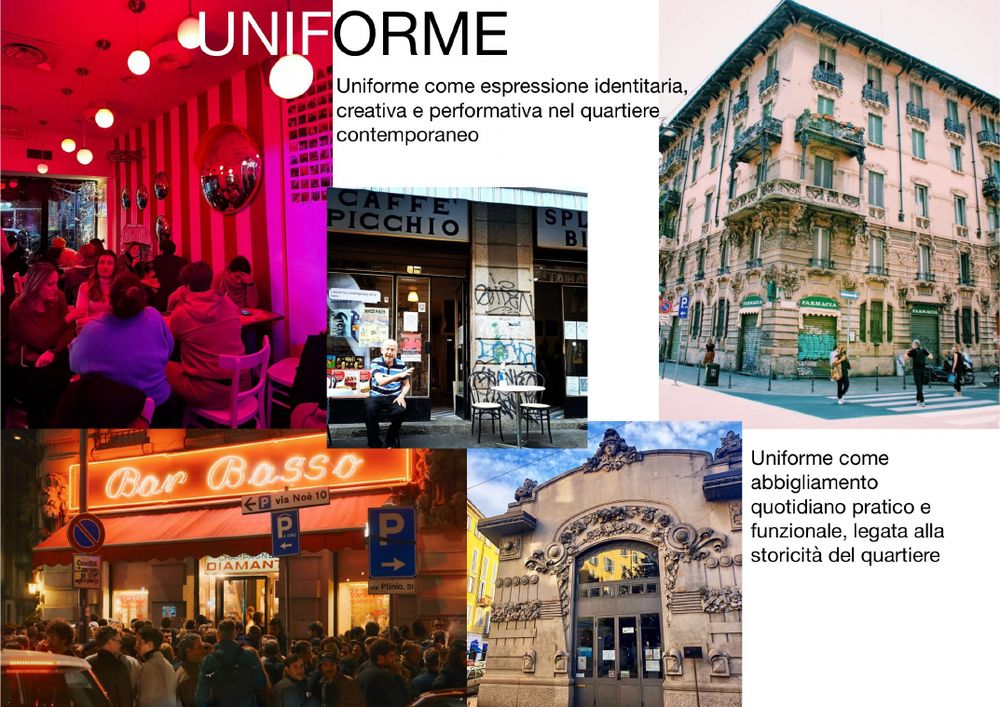 Moodboard — Uniforme nel quartiere
