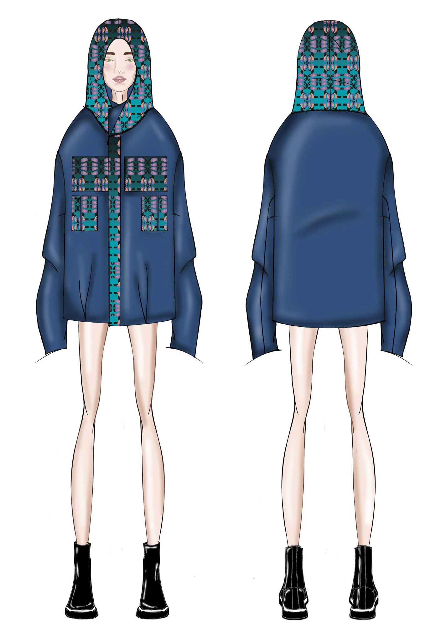 Sketch Sketch-03 — Navy/Turchese