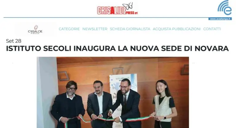 Instituto Secoli inaugura la nuova sede a Novara